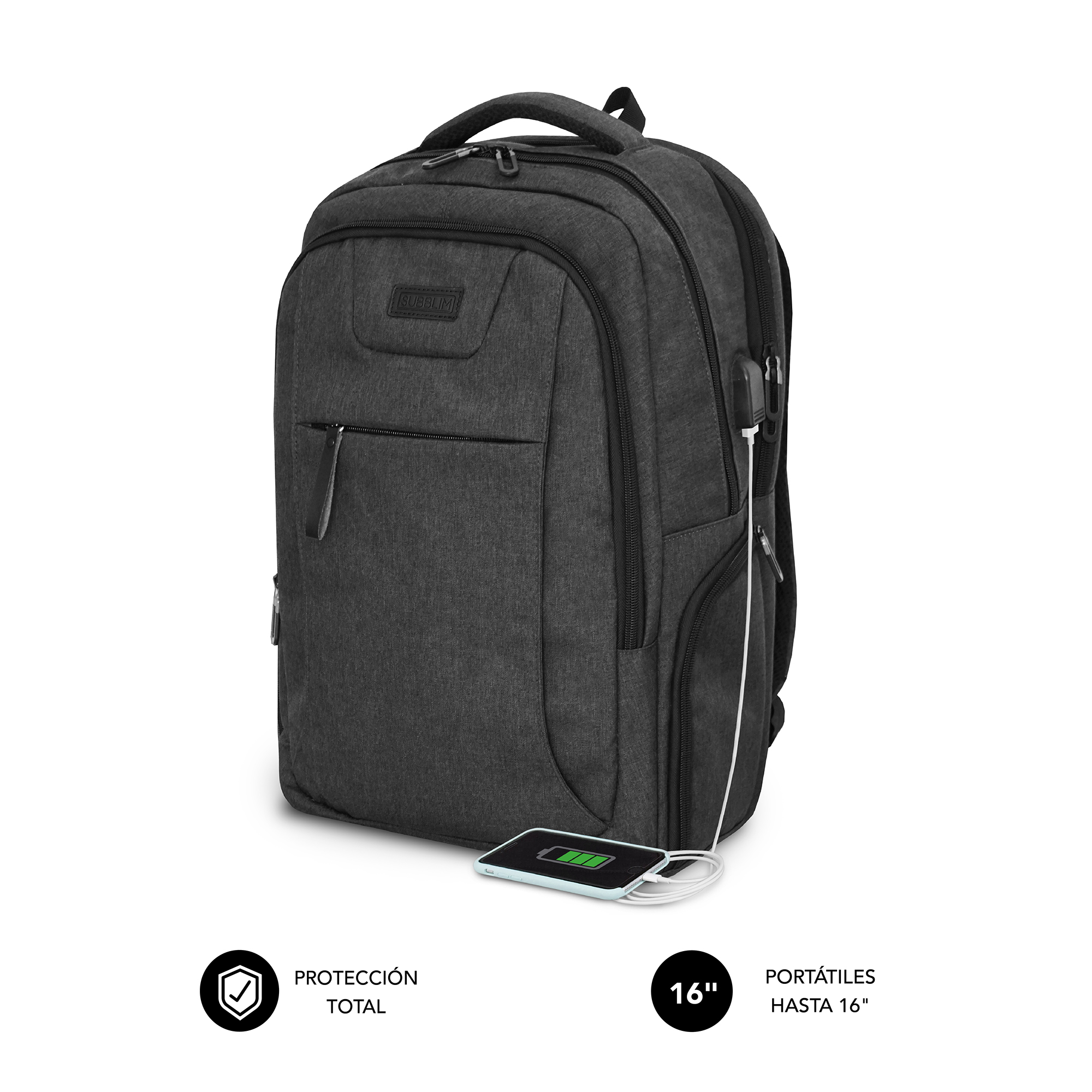 Mochila PC Subblim PROFESSIONAL AIRPADDIN 16